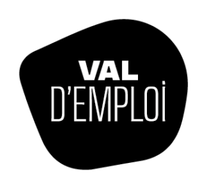 Logo noir de Val d'Emploi, entreprise à but d'emploi à Livron-sur-Drôme.