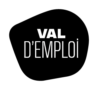 Logo noir de Val d'Emploi.