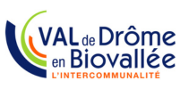 Logo de l'intercommunautalité du Val de Drôme en Biovallée.