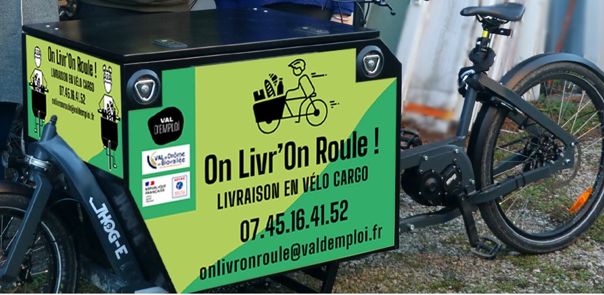 Photo du vélo-cargo électrique de On Livr'On Roule !