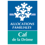 Logo des Allocations familiales, CAF de la Drôme.