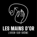 Logo des Mains d'Or, l'atelier de couture de Livron-sur-Drôme.